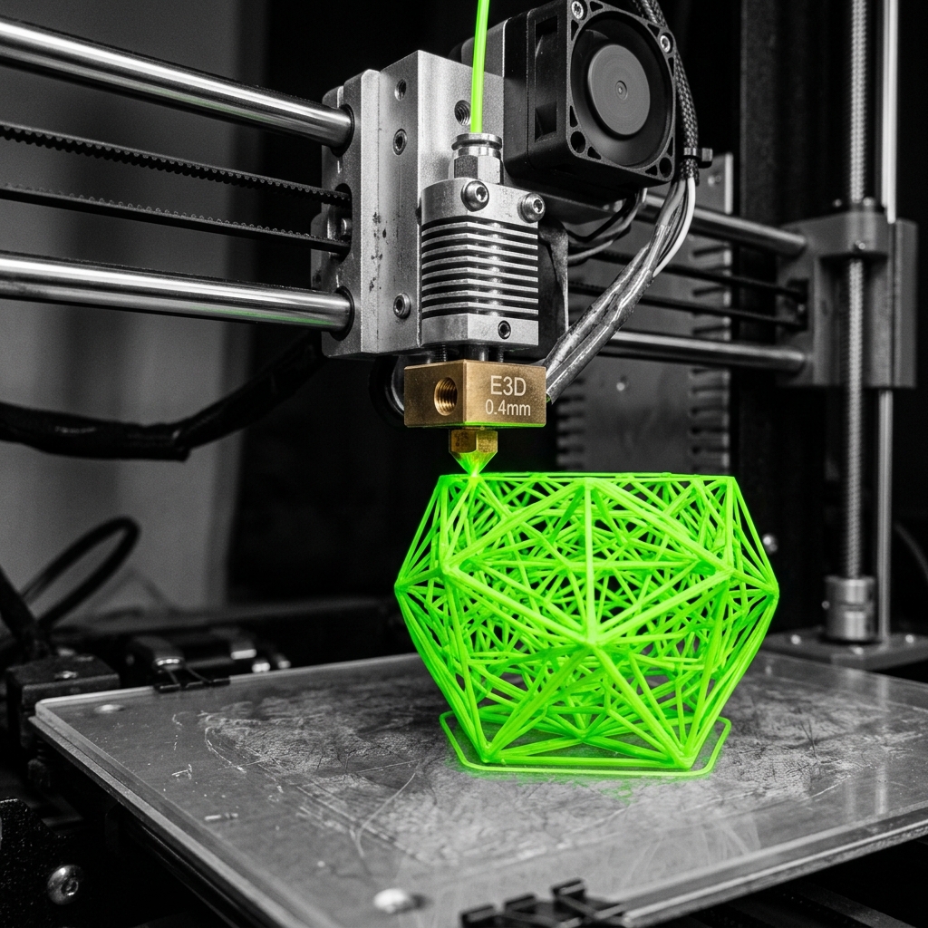 Logos corporativos en relieve impresos en 3D